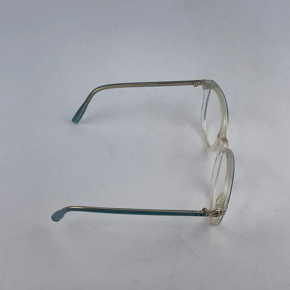 Grasset Bijou Women Eyeglasses Frame Clear Blue Plastic Cat Eye Full Rim 57-17mm